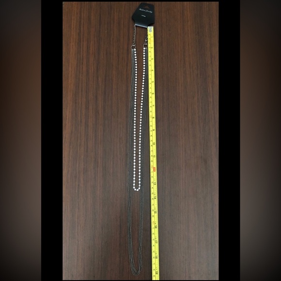 NWT Gunmetal Fashion Necklace - Picture 8 of 9